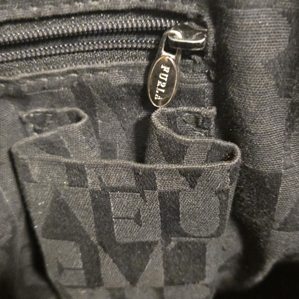 Hide Your Flask Furla Satchel Euc Furla Name Embo… - image 4